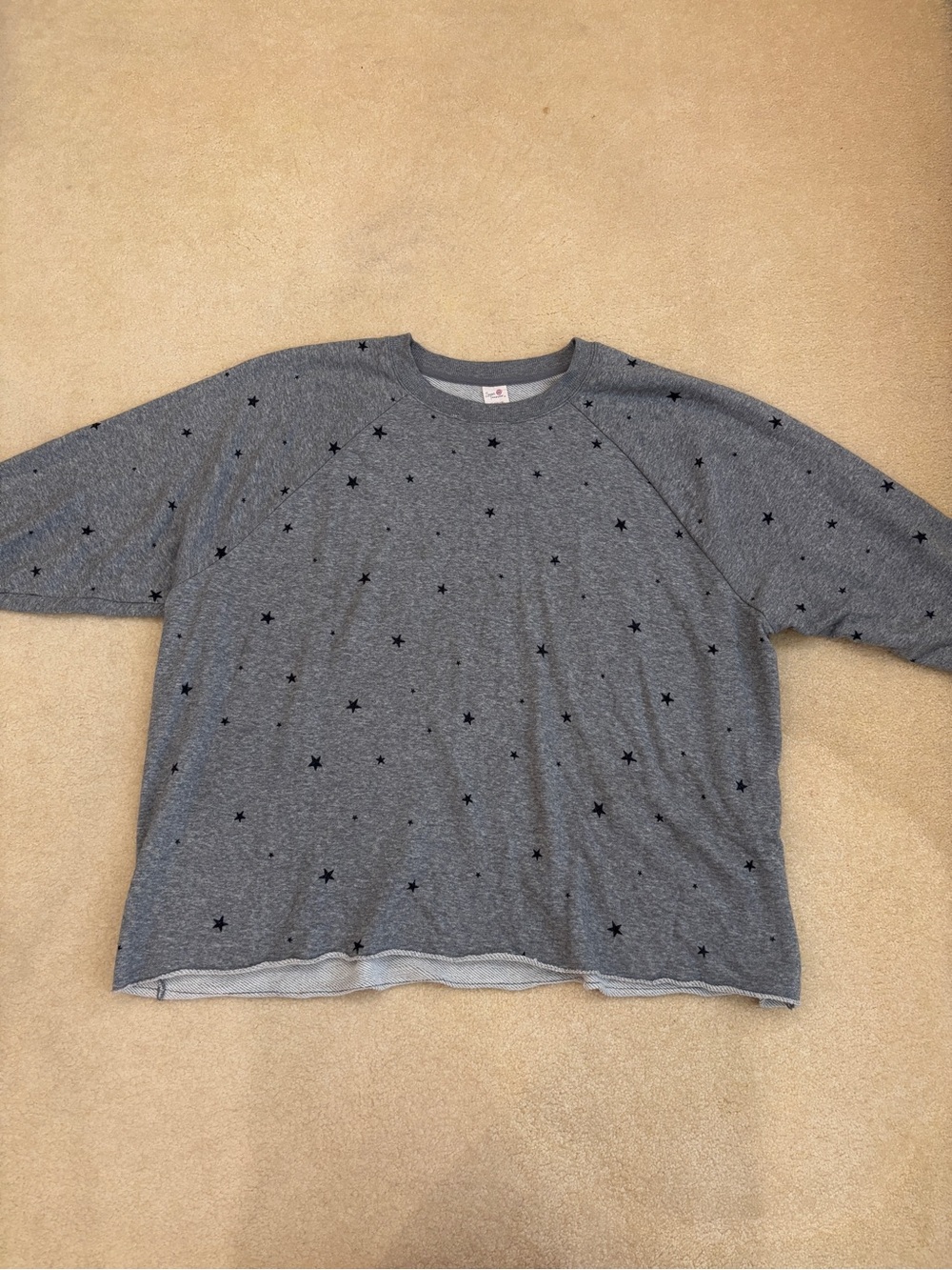 Secret Treasures Grey Star Print Sweatshirt Size XL (16-18)